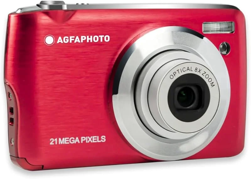 AGFAPHOTO Realishot DC8200 Rouge - Appareil Photo Numérique Compact Cam — Portabel digital och ljud