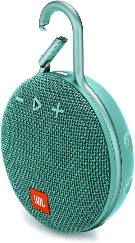 JBL Clip 3 Bluetooth-högtalare – turkos – vattentät, bärbar musikbox med praktisk karbinhake – upp till 10 timmars trådlös musikströmning — Hörlurar och ljud