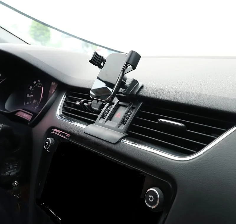 Hållare för biltelefon kompatibel med Skoda Octavia 3 tillbehör, stativ för mobiltelefoner 2016 2017 2018 2019 (för Octavia 3 2016–2019) — Mobil och surfplatta