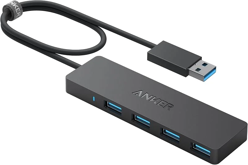 Anker 4-Portars USB 3.0 Hub, 5 Gbps Dataöverföring — Laddning och kablar