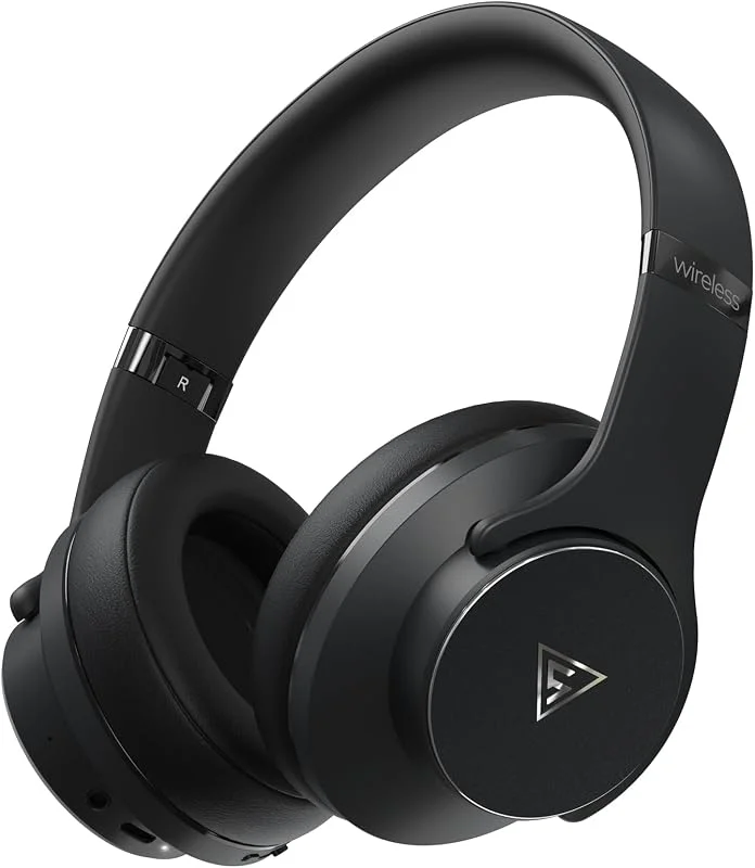 DOQAUS CARE 1 PRO Bluetooth Hörlurar, Bluetooth 5.3 Trådlösa Hörlurar, 90 Timmars Speltid, 3 EQ Lägen, Stereohörlurar Med Mikrofon, Hopfällbara Over Ear För Telefon, Pc, Resor (Svart) — Hörlurar och ljud