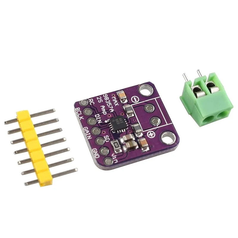 MAX98357 I2S 3W klass D förstärkare breakoutmodul DAC avkodare modul filtrerad ljudkort kompatibel med Raspberry Pi ESP32 — Hörlurar och ljud