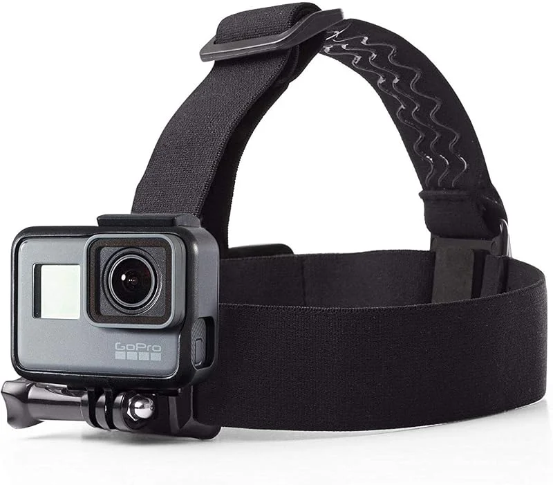 Amazon Basics Kamerafäste med huvudband för GoPro, svart — Portabel digital och ljud