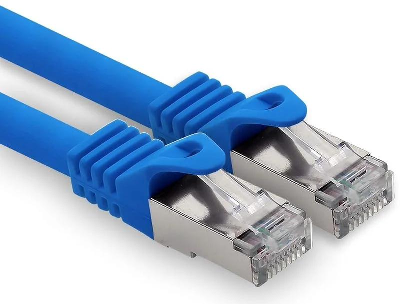 7, 5 m – blå – 1 st. CAT.7 dator Ethernet-kabel nätverkskabel (råkabel) patchkabel S-FTP LSZH PIMF 10 GB s RJ45 kontakt Cat6a — Laddning och kablar