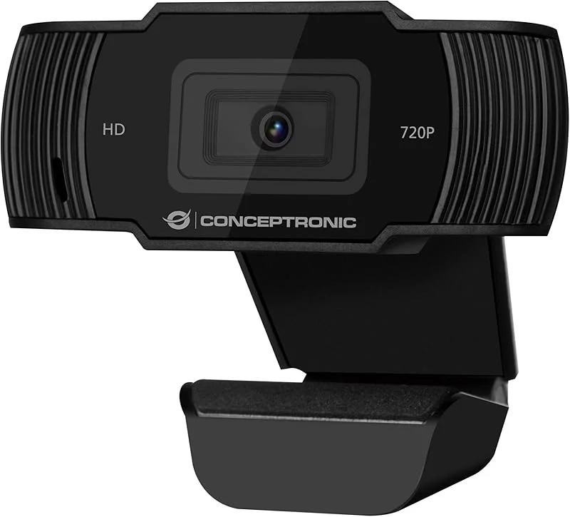 Webbkamera HD Conceptronic USB 720p, Black — Datortillbehör
