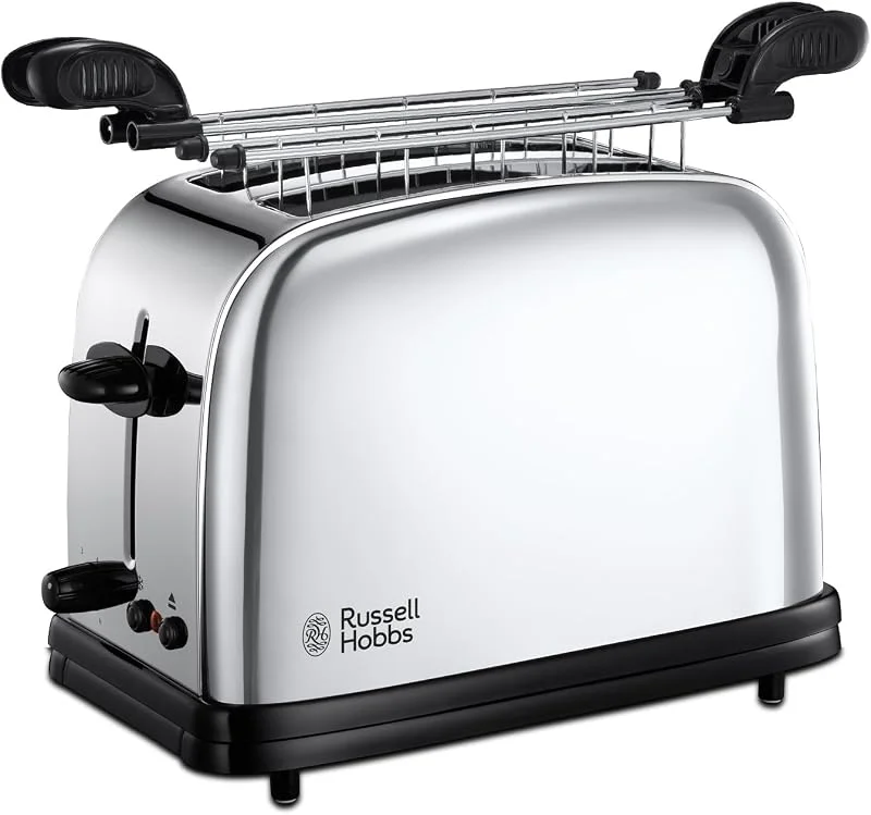 Russell Hobbs brödrost i rostfritt stål med plats för 2 skivor, 6 justerbara rostningsnivåer, 1200W, Victory 23310-57 — Kök & Hushåll