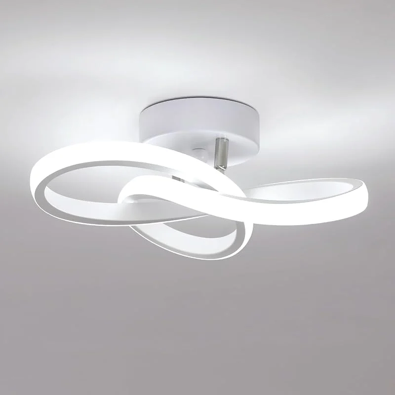 Comely Modern LED-taklampa, 22W 2500lm Kreativ blomformad LED-taklampa, takbelysning för vardagsrum sovrum kök badrum korridor, kallvitt 6500K — Smart belysning