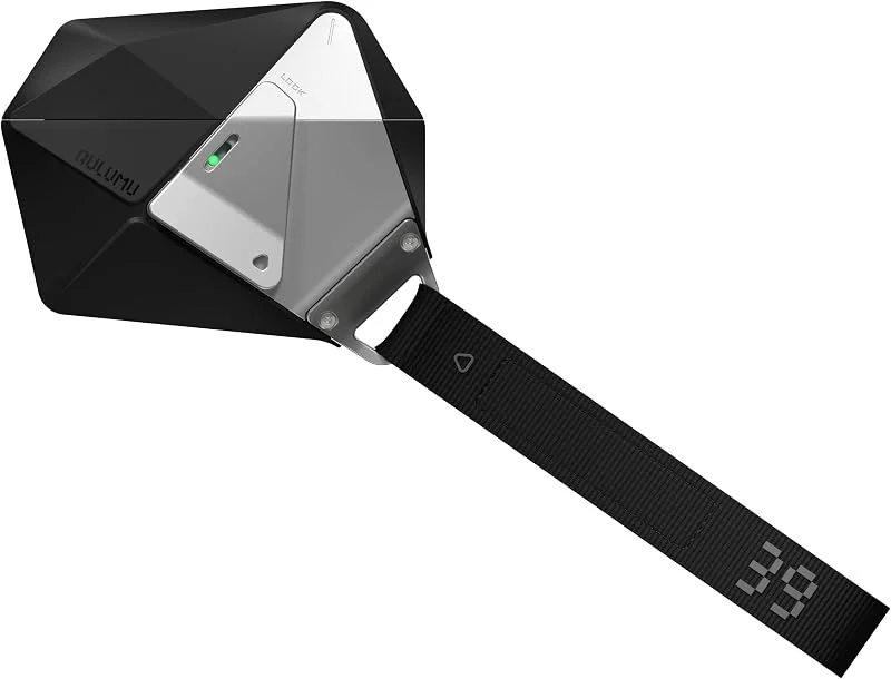 Aulumu A39 Geometriska för AirPods Pro 3 fodral med lås, skyddsfodral med nylonspänne, Legering Armour, Kompatibel med Apple för AirPods Pro 3:e generationen fodral (2025) - svart — Mobil och surfplatta
