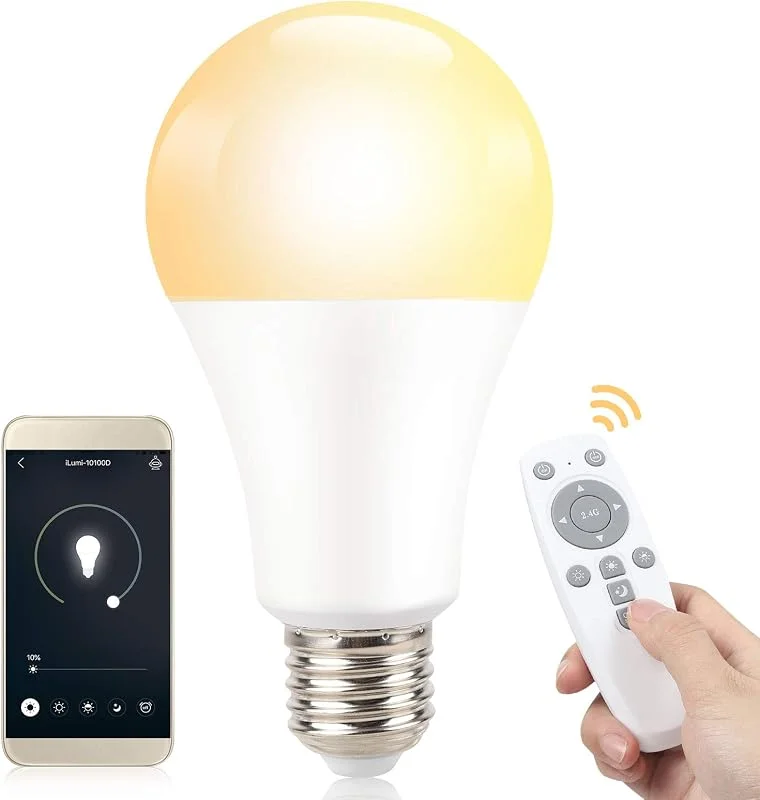 14 W LED-lampa (motsvarande 100 W) E27 Smart LED-lampa dimbar kall vit, varmgul, mellanvit, appstyrbar med fjärrkontroll — Smart belysning