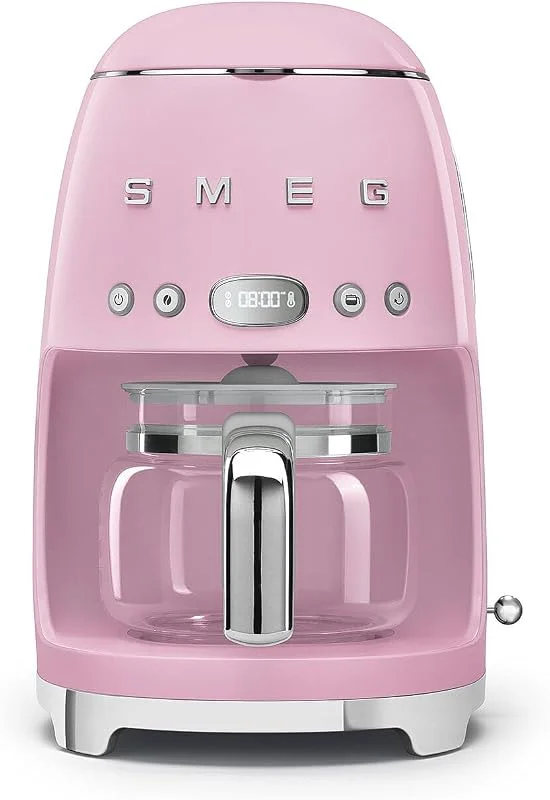 SMEG DCF02PKEU, Dropp kaffemaskin 50's Style, Pastel pink — Kök & Hushåll