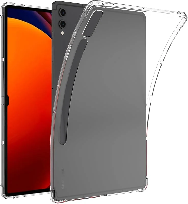 Miimall fodral till Samsung Galaxy Tab S10 Plus 2024, Galaxy Tab S9 Plus 2023 surfplattefodral, mjuk TPU skaksäker smal lätt repfri skyddsfodral för Samsung Galaxy Tab S10 Plus-genomskinlig — Mobil och surfplatta