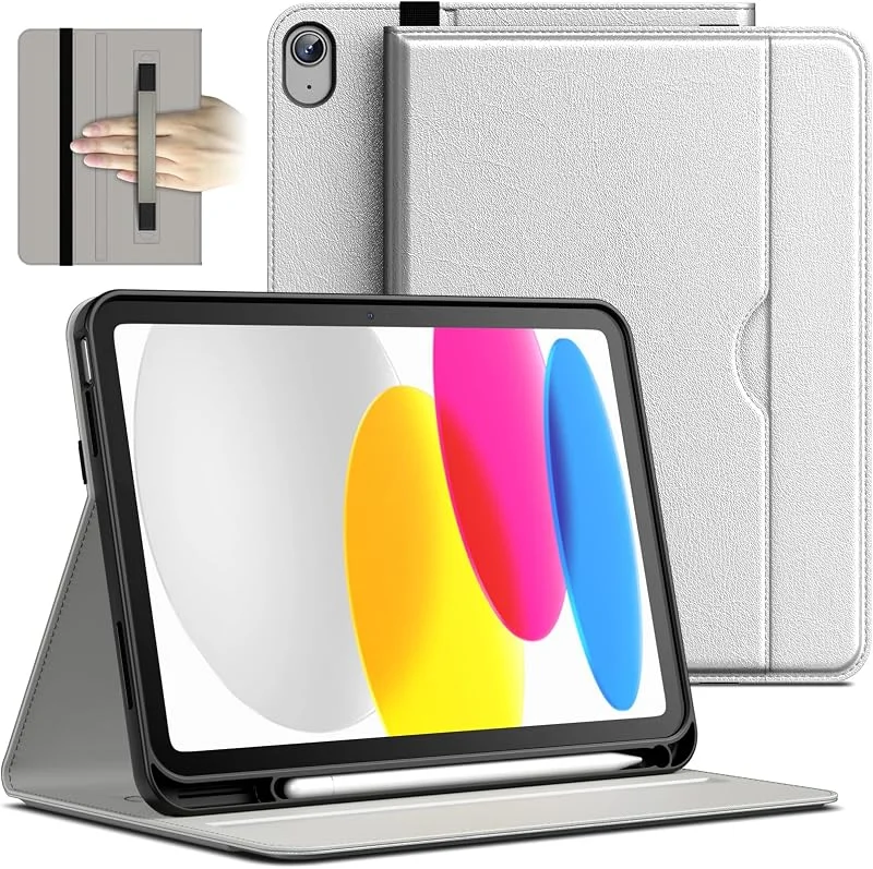 JETech Business Fodral för iPad (A16) 11:e, 10:e Gen., Silver — Mobil och surfplatta