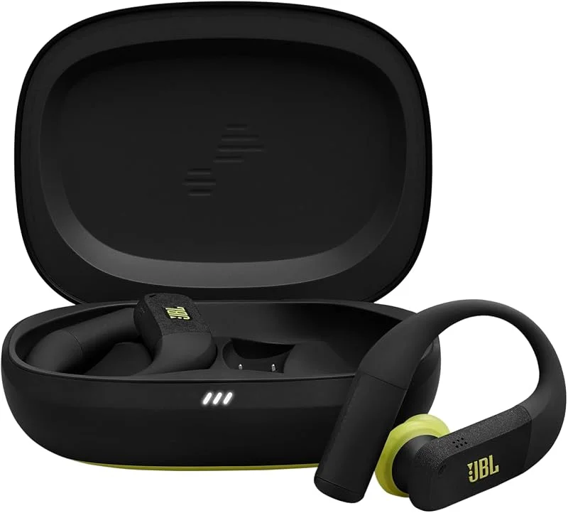 JBL Endurance Peak 4, Trådlösa In-Ear Sportöronsnäckor, Svart, Lime — Hörlurar och ljud