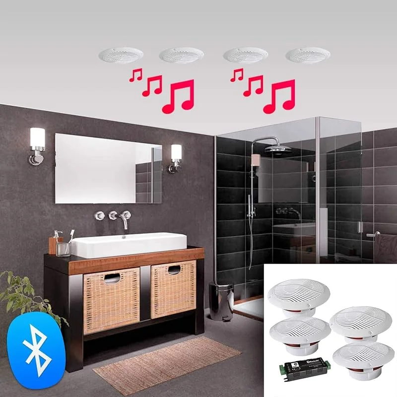 e Audio Kit 4 vattentäta högtalare 160 W E-Bluetooth Audio B403BL — Hörlurar och ljud