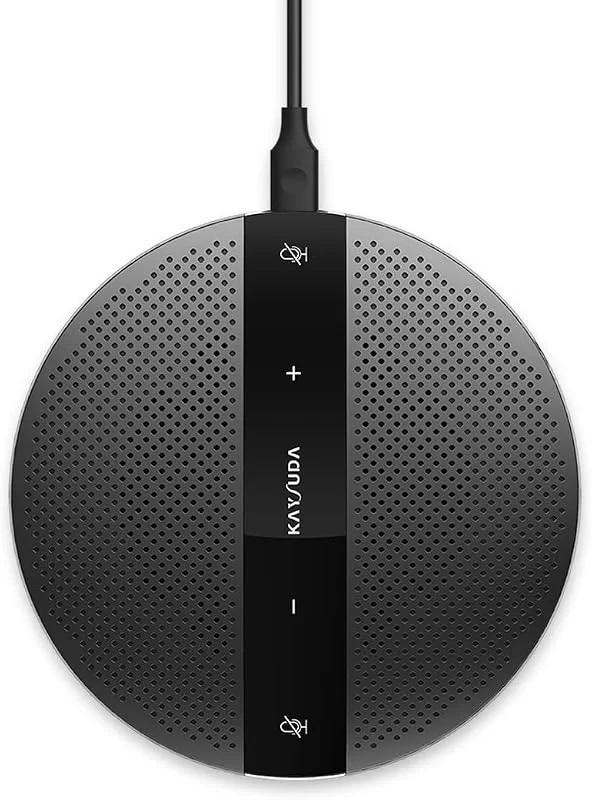 PC-mikrofonhögtalare för datorer, PS4 och XBOX, 360° rundstrålande USB-mikrofon, högtalartelefon för videokonferens, onlinemöte, inspelning, onlinecatt, Skype Business, VoIP-samtal — Hörlurar och ljud