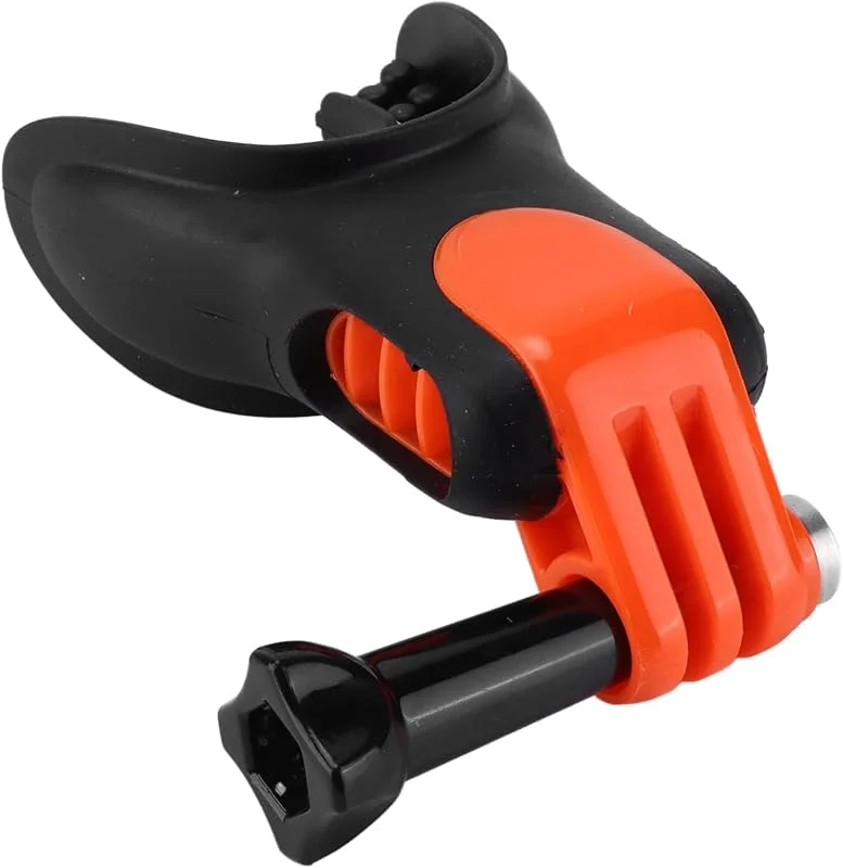 Munfäste för Actionkamera, Munfäste Universal Ergonomic Surfing Bite Munstyckeshållare Adapter för Actionkamera — Portabel digital och ljud