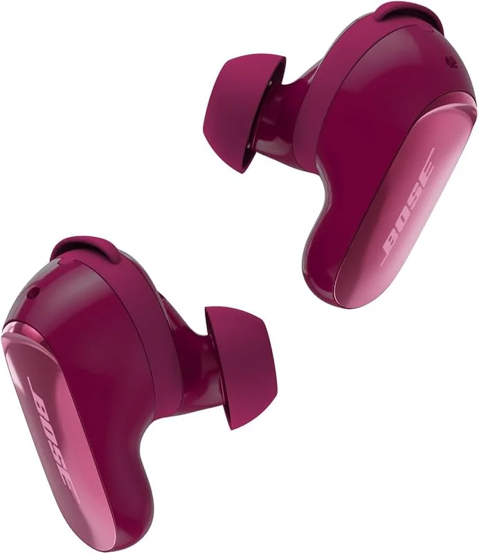 Bose QuietComfort Ultra Bluetooth öronsnäckor (2:a gen), trådlösa, brusreducerande öronsnäckor, upp till sex timmars batteritid, IPX4-certifiering, uppslukande ljud, djup bas, Djup plommon — Hörlurar och ljud