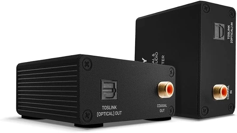 LINDY 70456 150 m Cat.6 Toslink (optisk) & koaxial digital ljudförlängare — TV och streaming