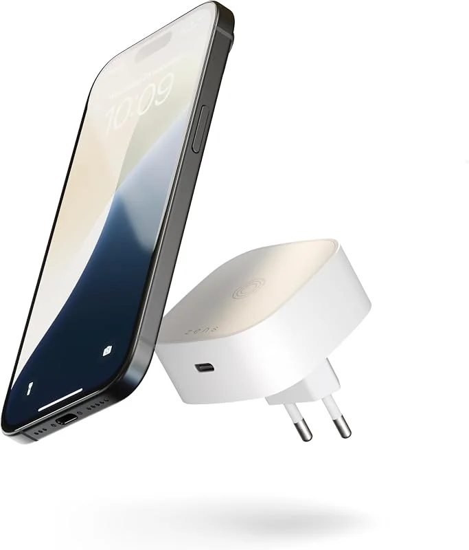 Zens Wireless Charging 18 W EU Power Adapater, Vit — Mobil och surfplatta