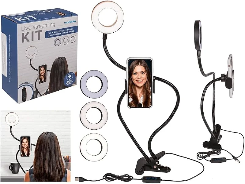 Out of the blue Live streaming KIT Lampa, Flerfärgad, 17, 8 x 16, 3 x 8, 8 cm — Mobil och surfplatta