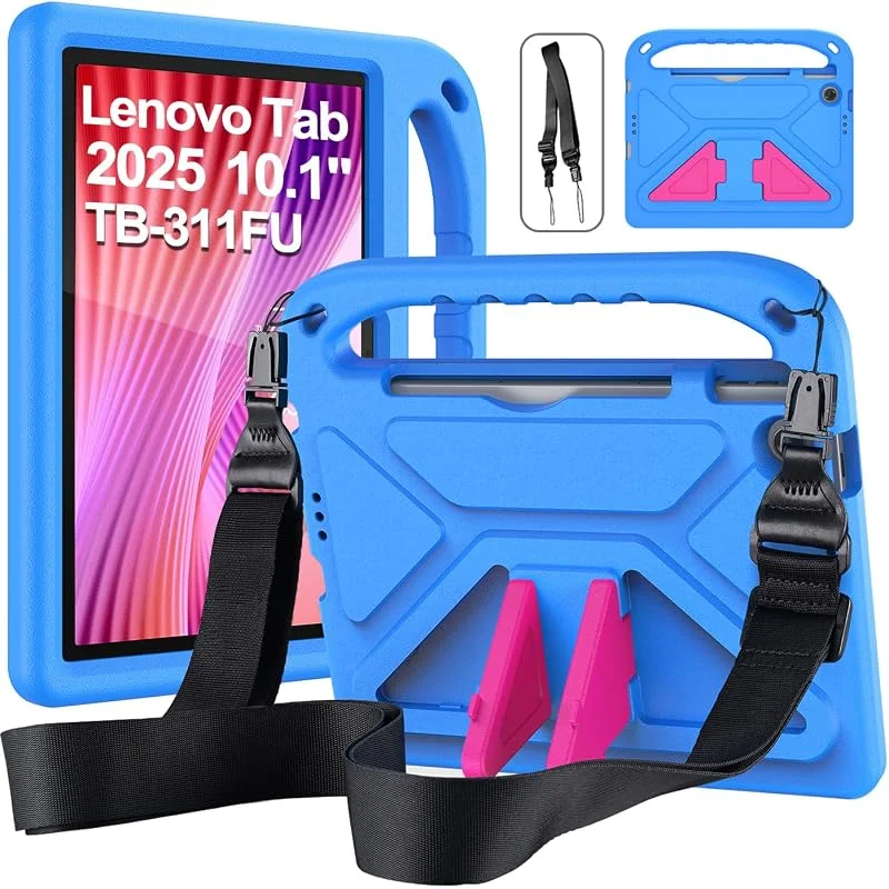 Fodral barn för Lenovo Tab Tablet 2025 10, 1 tum (TB311FU), blå — Mobil och surfplatta