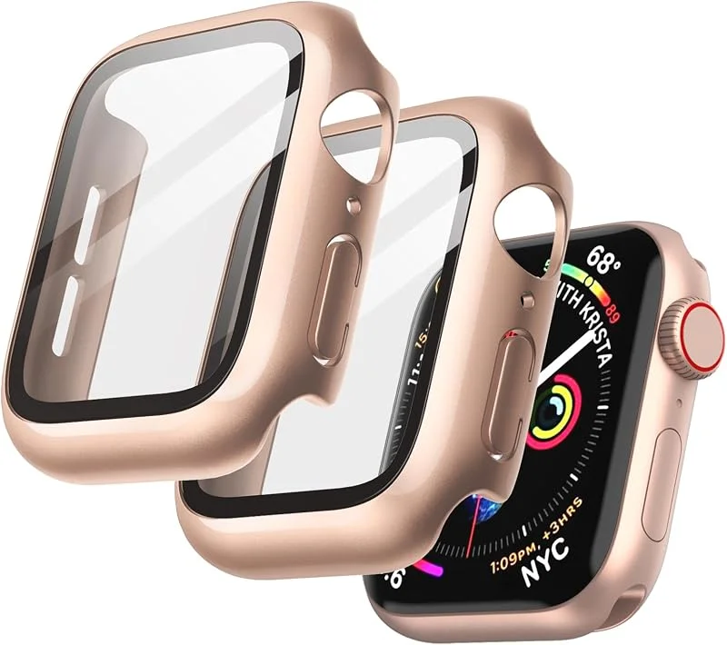 JETech Fodral för Apple Watch SE 3, 2, 1, Series 6, 5, 4 40mm, Rosa Guld — Mobil och surfplatta
